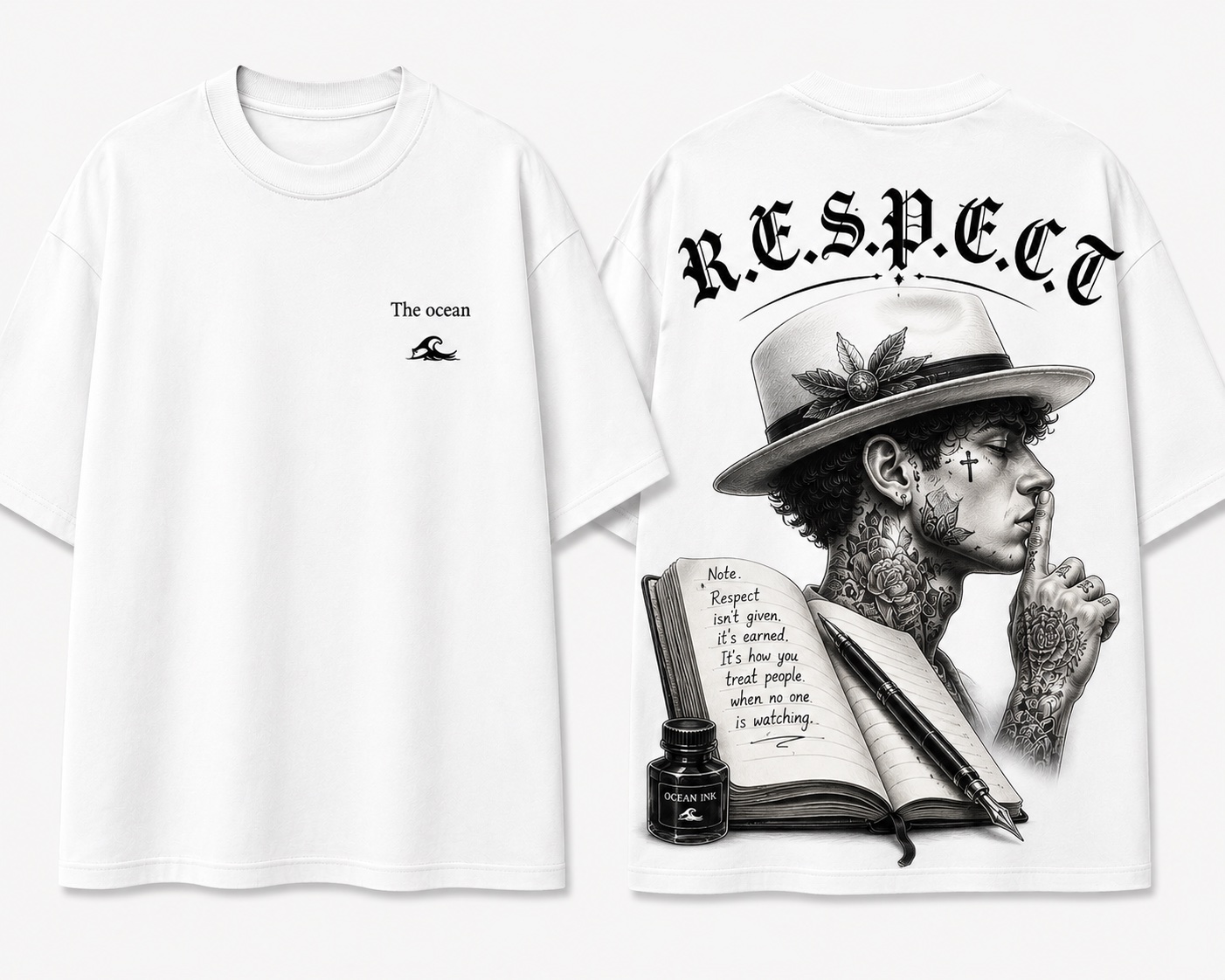 Ocean Respect Graphic T-shirt White