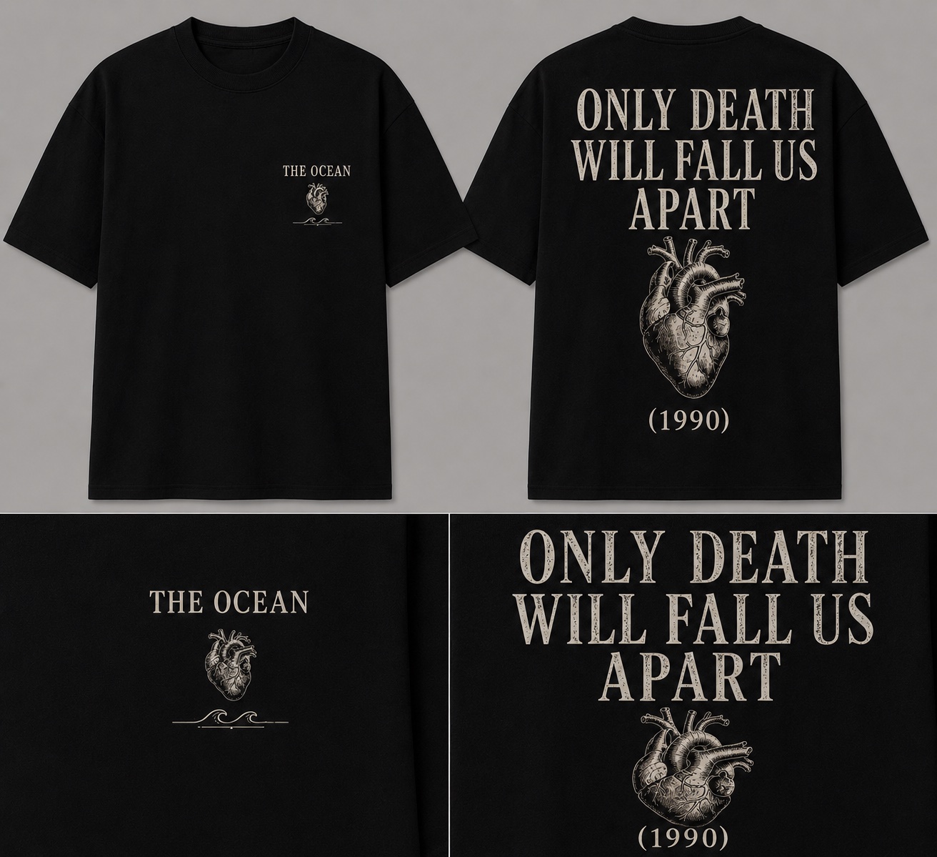 Ocean Only Death Will Fall Us Apart Graphic Tee