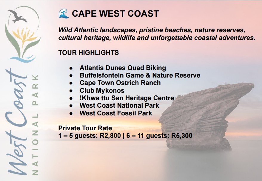 Cape West Coast Tour