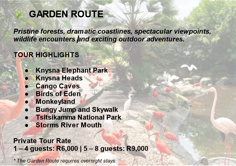 Garden Route Tour