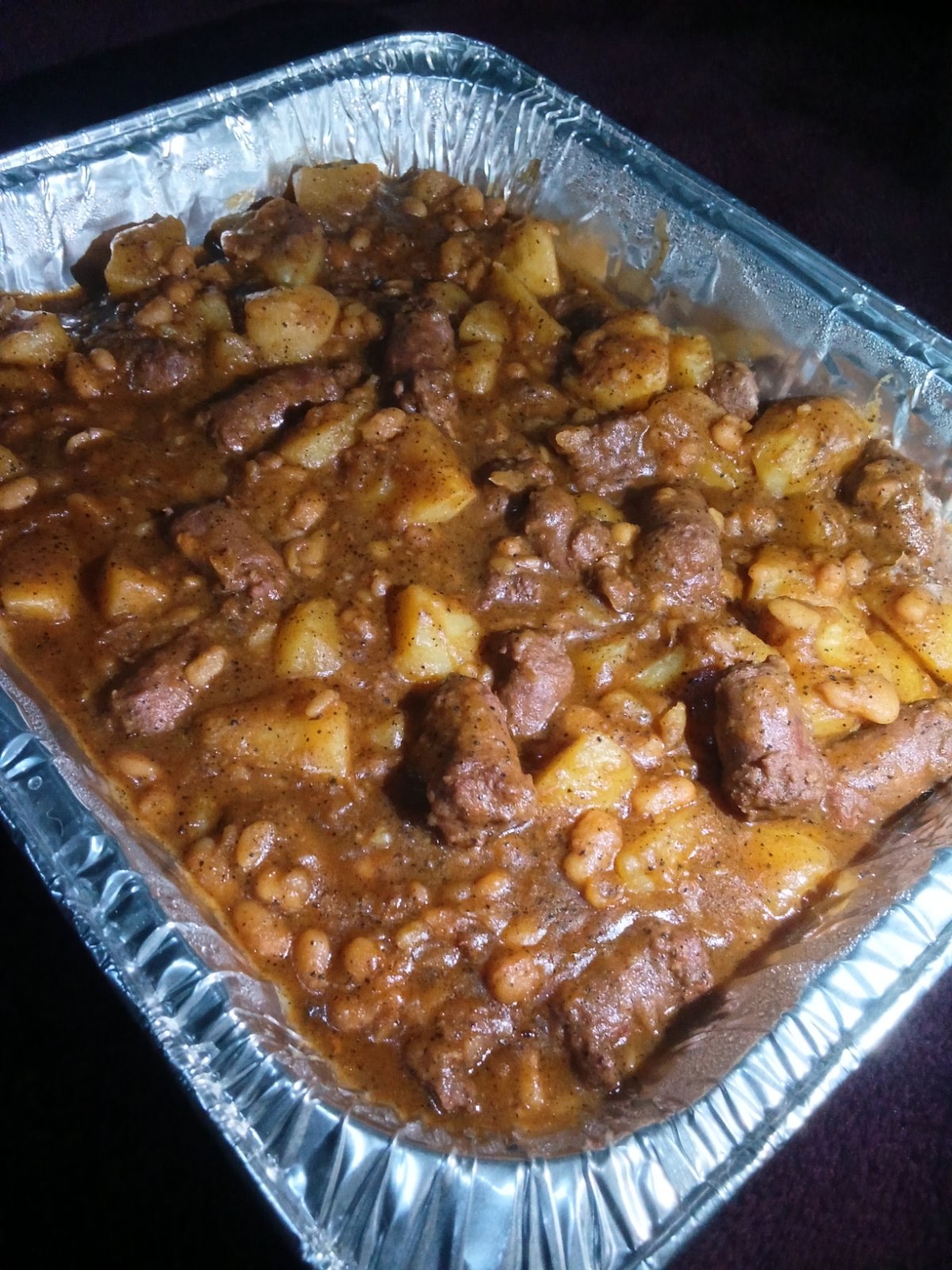 Rich bean and sausage stew
