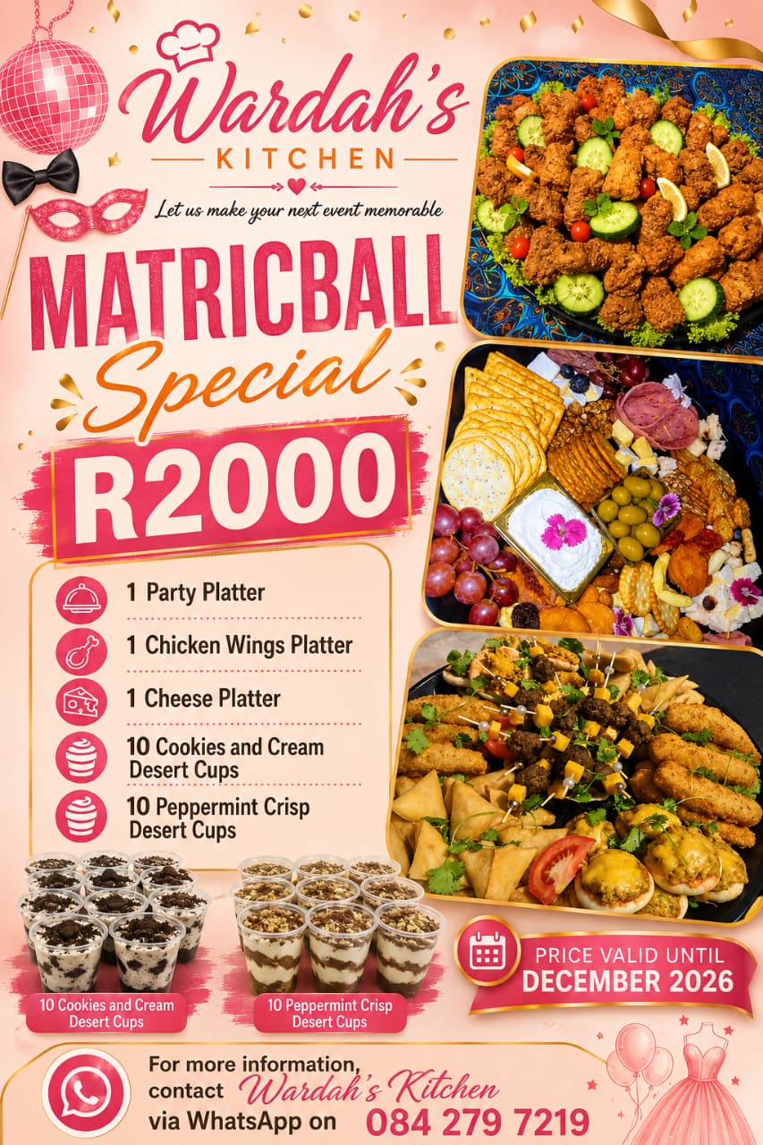 Matric Ball Catering and Platters