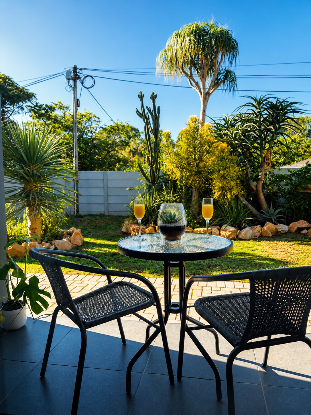 Outdoor patio seating
