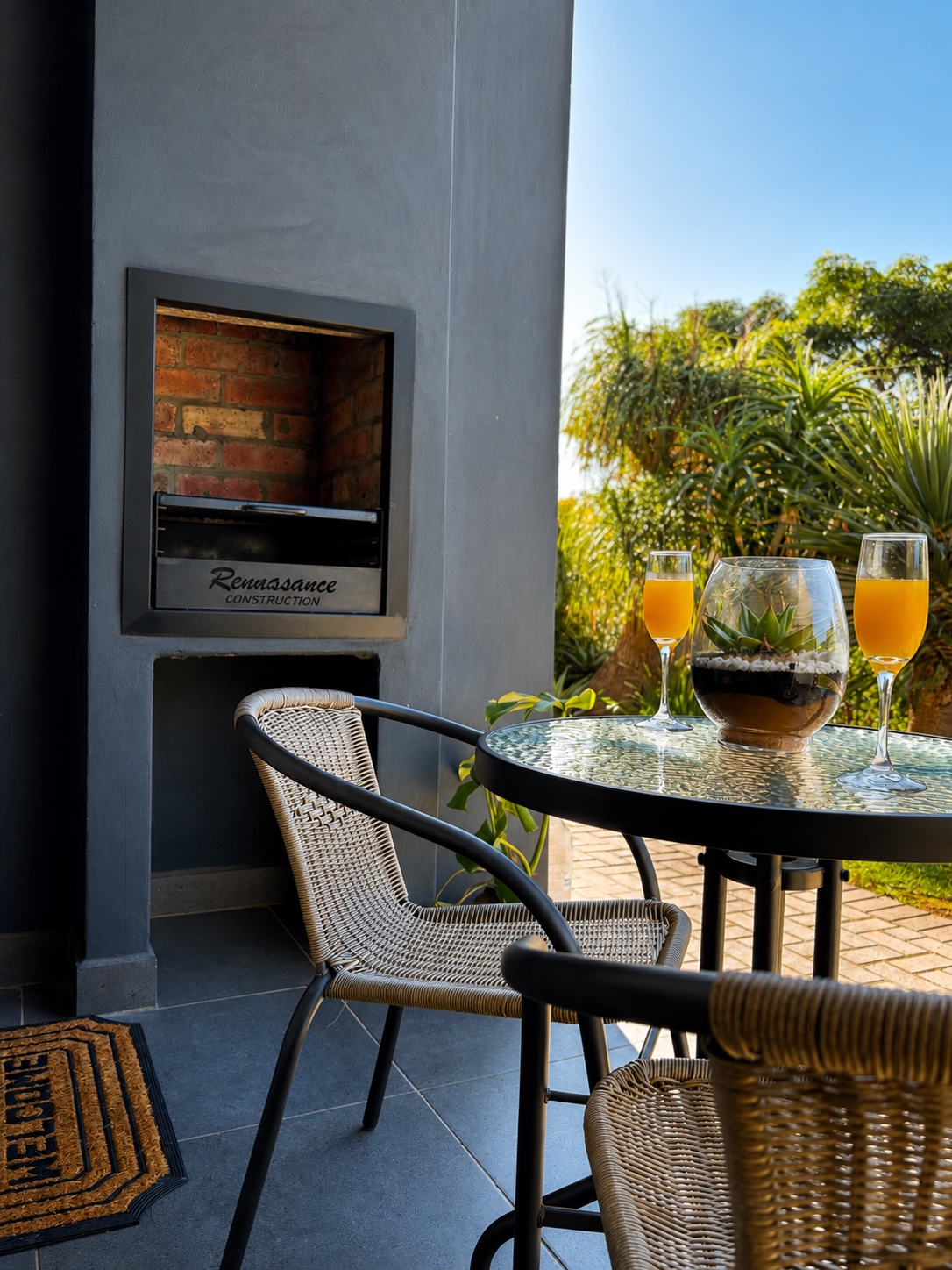 Patio braai area
