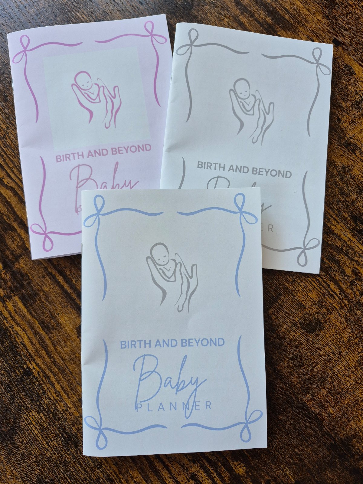 Birth and beyond Baby planner book covers