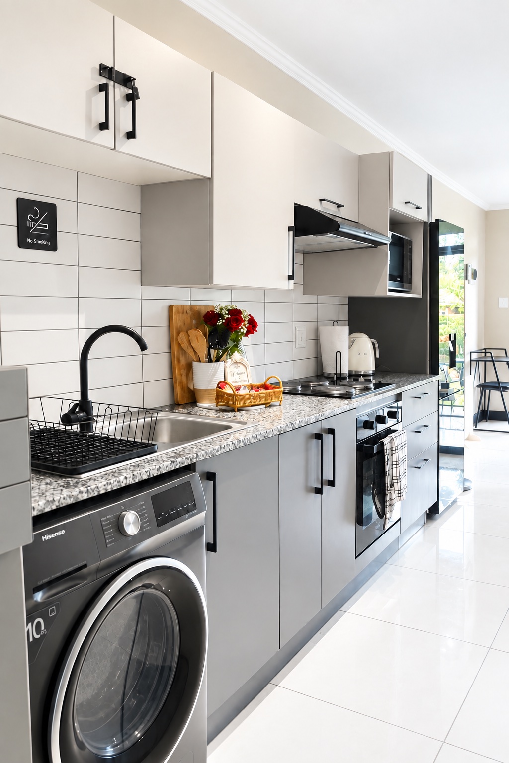 Fully equipped modern kitchen
