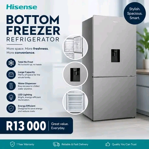 Hisense Bottom Freezer Refrigerator