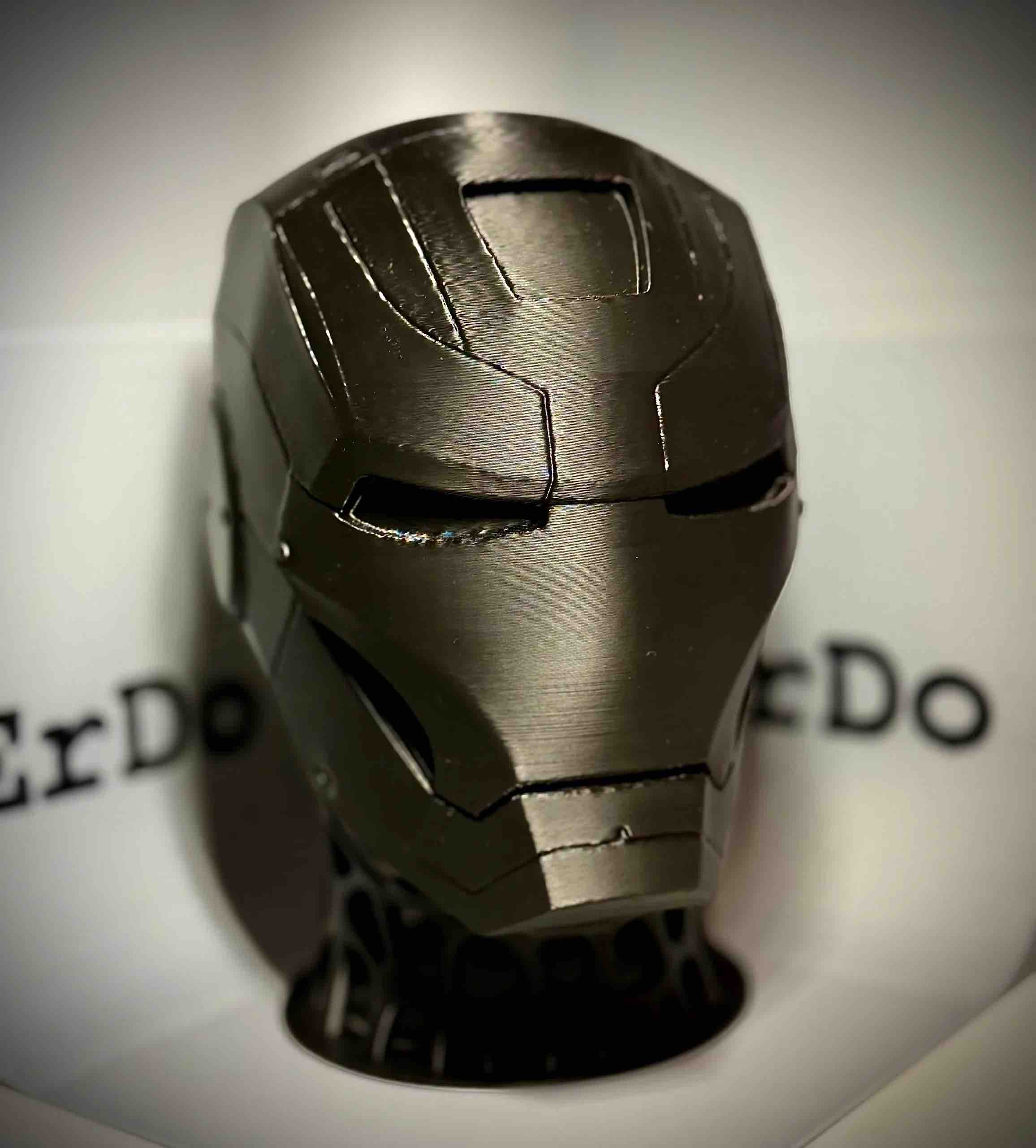 Metallic Finish Helmet Bust
